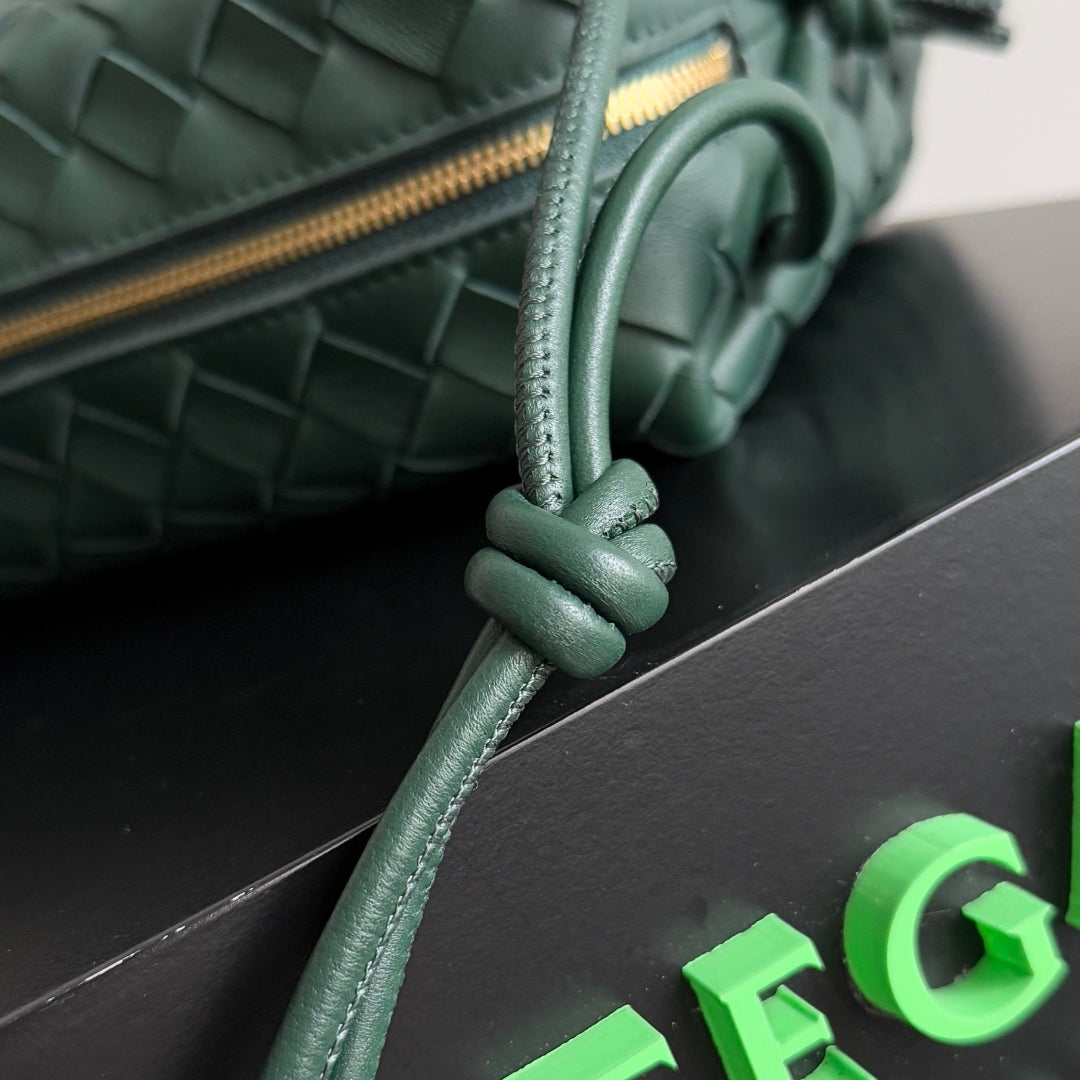 MINI LOOP CAMERA BAG 22 IN DARK GREEN CALFSKIN